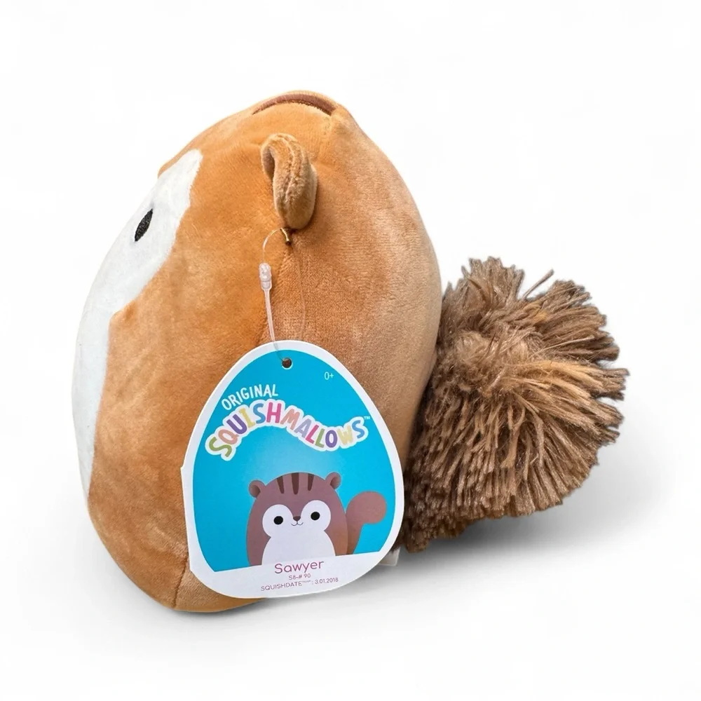Squishmallows Sawyer the Squirrel 9” Plush Retired 2018 With Tag HTF Rare